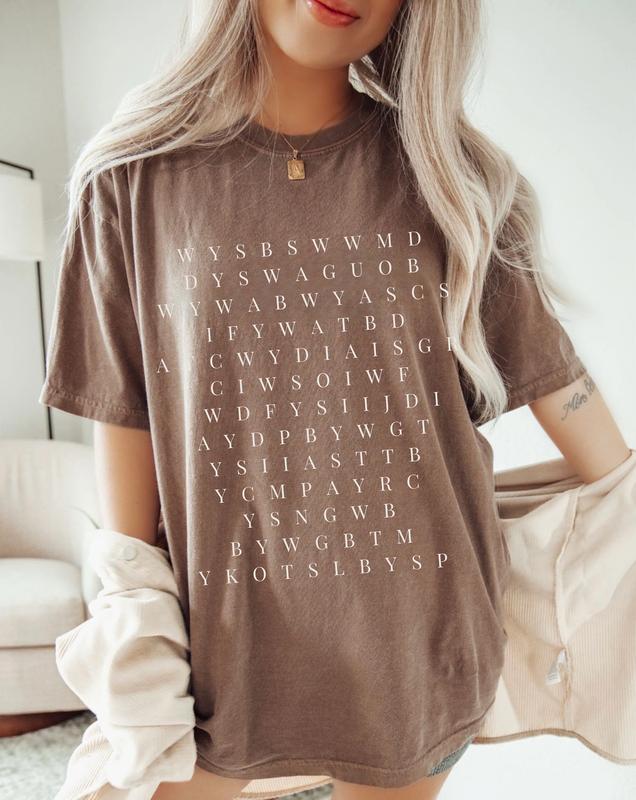 Smallest Man Bridge Lyric Shirt, Tortured Poet Era Shirt,  Pop Culture Shirt 1