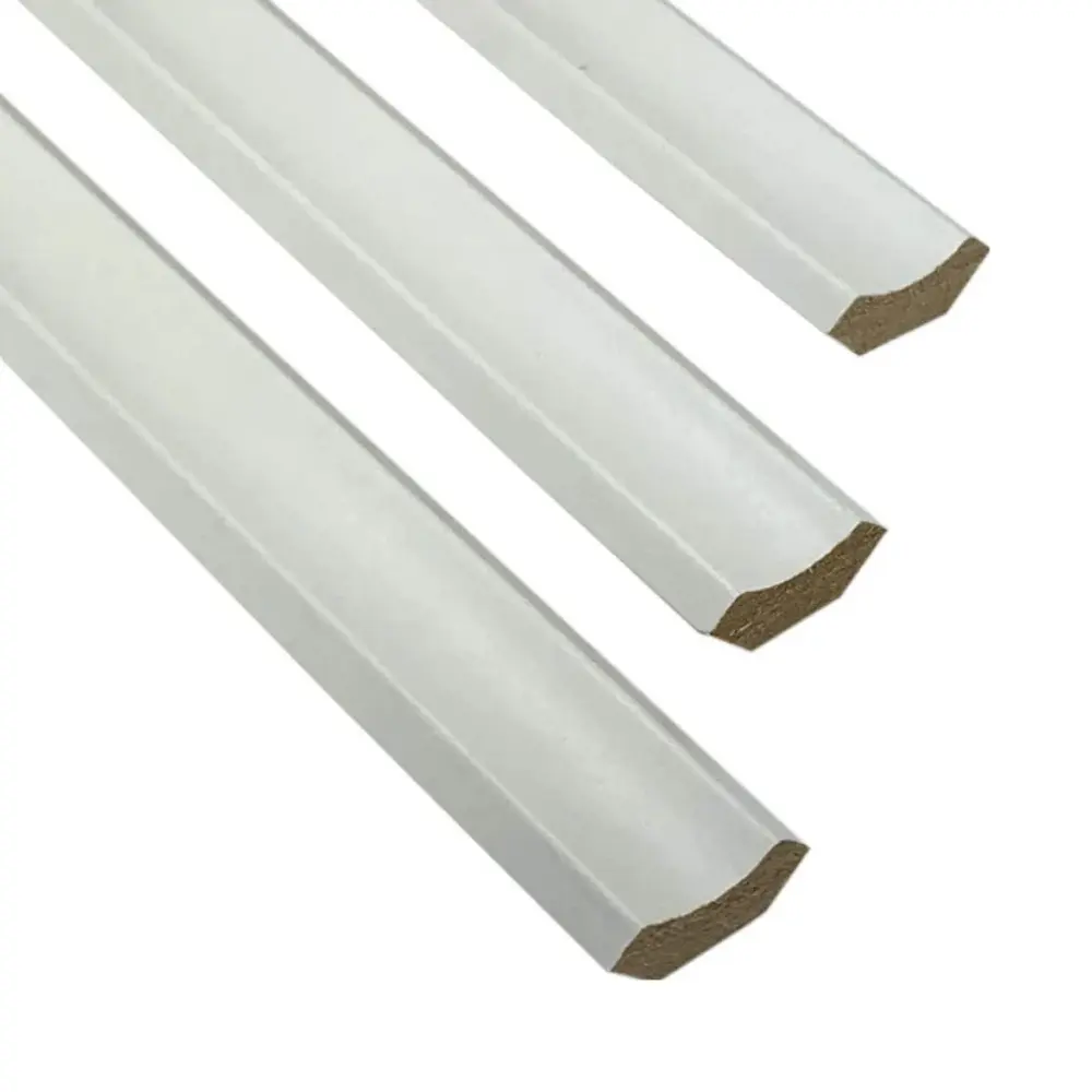 White Scotia Beading Edging Strips - 10 x 2.4 Metres Long Lengths