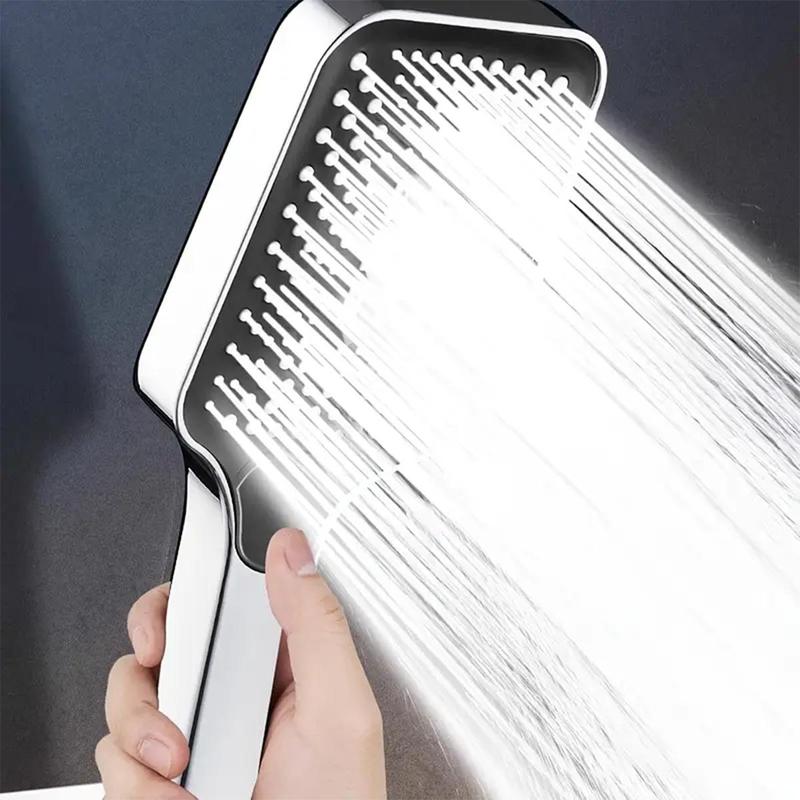 Product Introduction of High-Pressure Handheld Shower Head with 3 Adjustable Spray Modes - Large Water Flow, Water-Saving, Durable ABS Design for Comfortable Showering, Easy Installation, Ideal for Home and Hotel Bathrooms 7