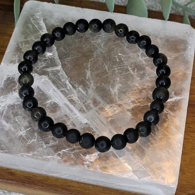 Golden Obsidian Crystal Bracelet 2
