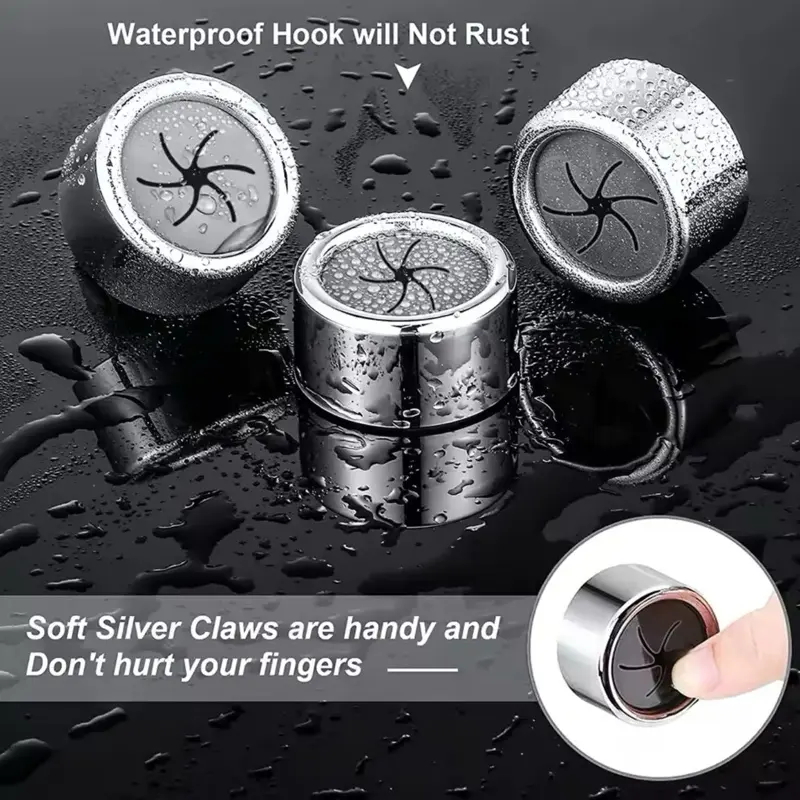 3PCS Non Punching Dishwashing Cloth Storage Clip Dishcloth Clip Kitchen Household Gloves Hook Towel Rack Hole Clip Wall Hanging 1