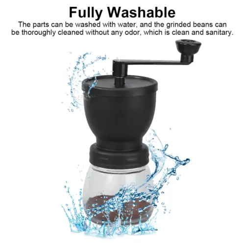 Manual Coffee Bean Grinder , Hand Coffee Grinderc Burr, Hand Crank/Handheld UK Ceramic Glass Tea Grinding 1