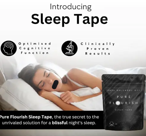 Premium Mouth Tape for Sleeping- Gentle, Hypoallergenic Mouth Sleep Tape for Improved Nasal Breathing and Reduced Snoring- Stop Snoring Aids for Women & Men- Mouth Strips for Sleeping- 30 Pcs Comfort Skincare 1