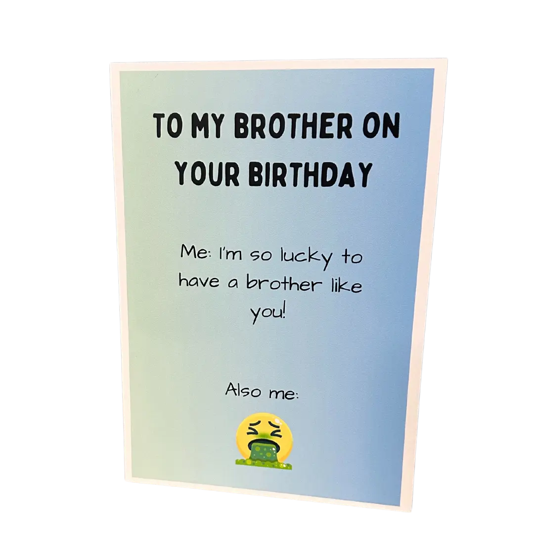 Comical Funny Brother Card (7)