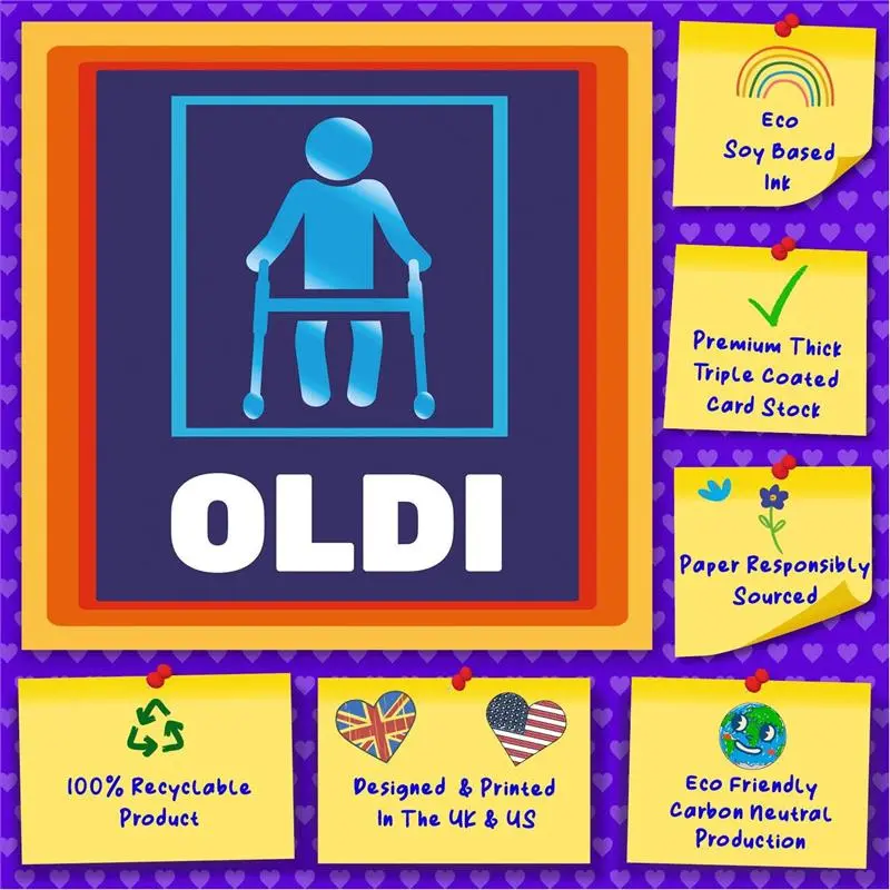Male Funny Birthday Cards for Men - Oldi - Dad Birthday Card, Funny Birthday Card for Men, Male Birthday Card for Men, Birthday Card Dad, Funny Mens Happy Birthday Card 7