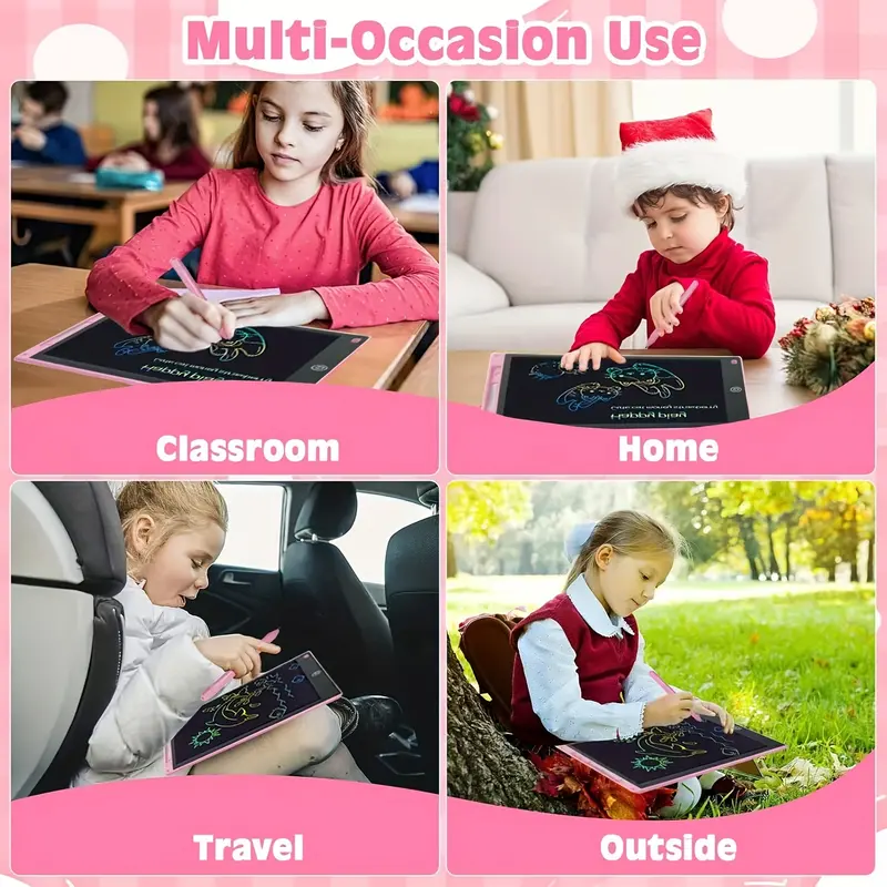 MILAN GOLD LCD Writing Drawing Tablet - 10/12in, a Tool to Unlock Creative Potential and an Educational Gift for Birthday, Christmas - Also a Great Piece of Stationery 7