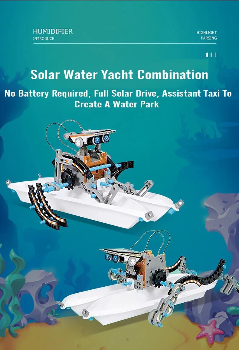 Product Introduction of 12 in 1 Science Experiment Solar Robot Toy DIY Building Powered Learning Tool Education Robots Technological Gadgets Kit for Kid 20