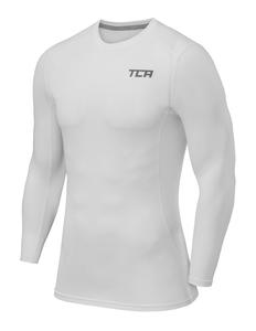 TCA Men's Pro Performance Crew Neck Compression Base Layer Football Running Long Sleeve Thermal Under Shirt