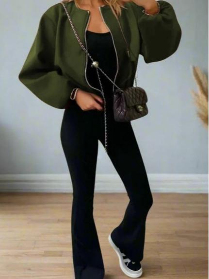 Zip Up Bomber Jacket Jackets & Coats Womenswear One size UK8-14 5