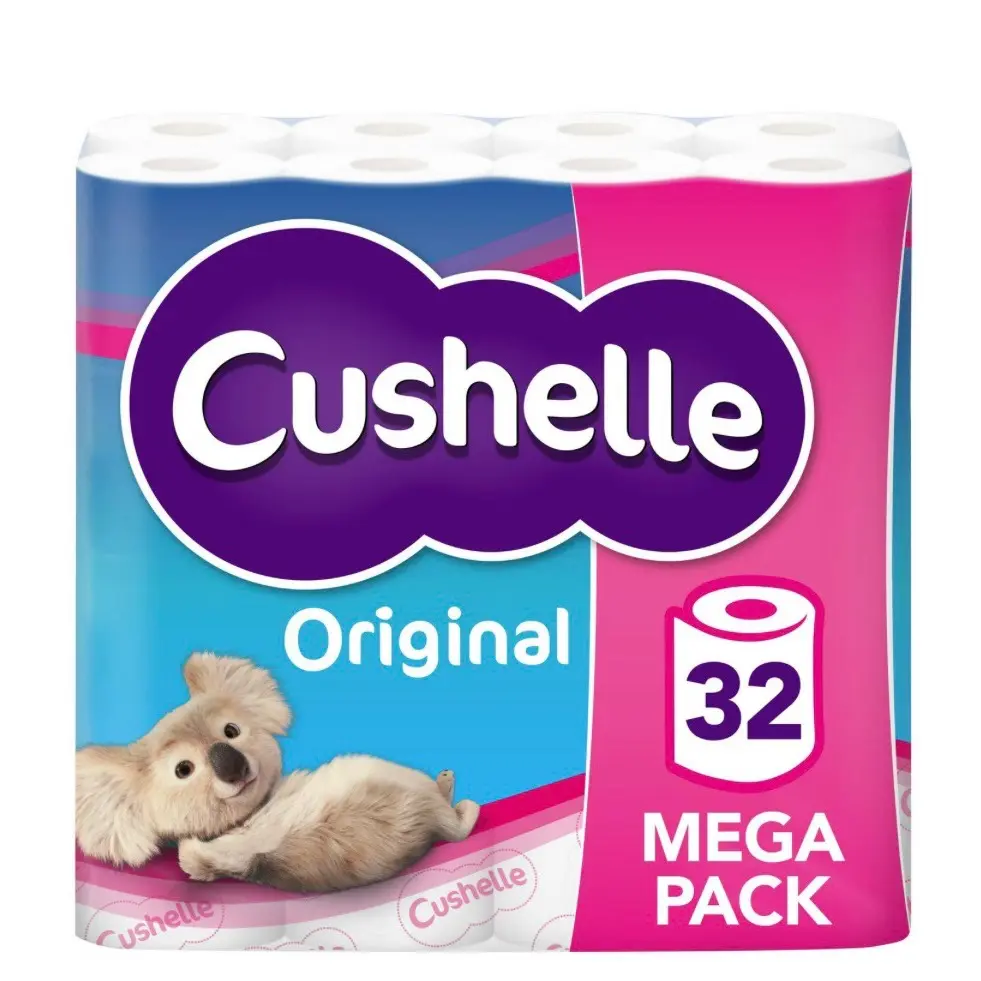 Cushelle White XXL Toilet Rolls x32