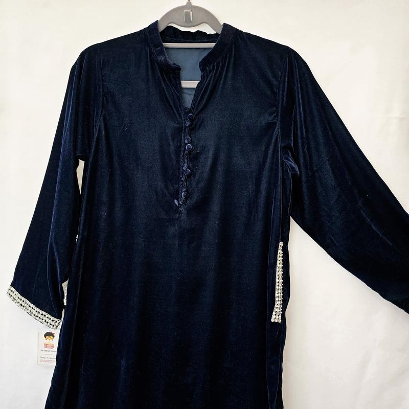 Zinc Velvet Kurta Partywear ,Winter Velvet Kameez, Designer Velvet Suit 6