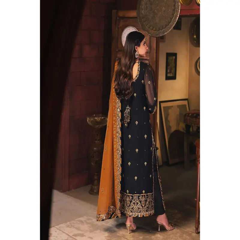 ASIM JOFA | CHAMKEELI | AJKK-15 EMBROIDERED CHIFFON 3 PCS 2
