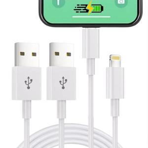 3M iPhone Charger Cable [Apple MFi Certified] 1pc Lightning to USB Cable Lead 3 Foot, 2.4A Fast Charging Cable for iPhone 14 13 12 11 Pro Max XS XR X 8 7 6 Plus 5, iPad and iPod