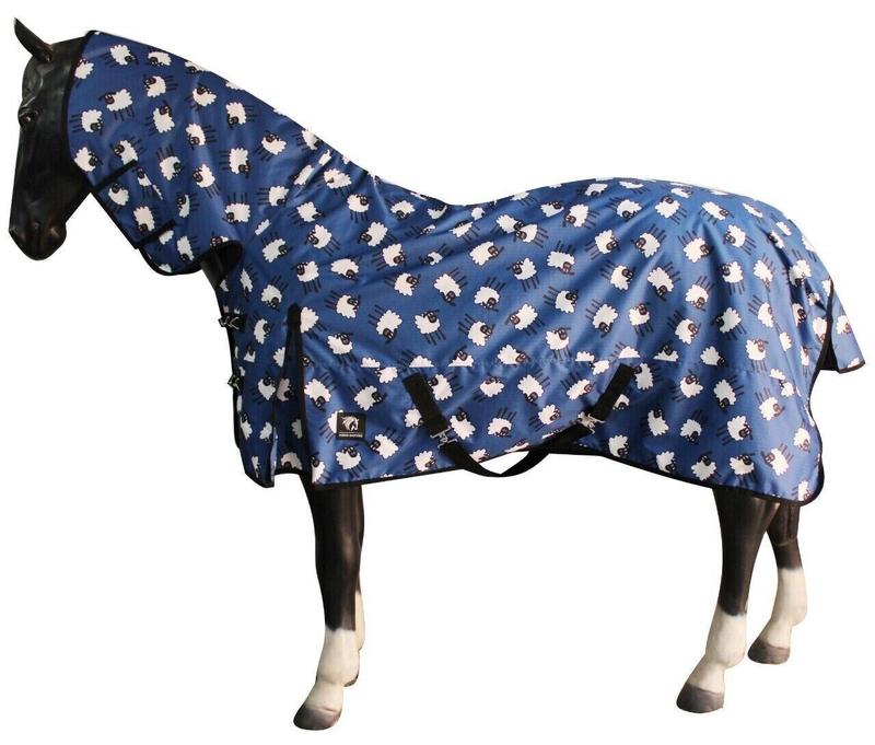 HM Animal Print Sheep Combo Waterproof Turnout Rug Lightweight 100g 2