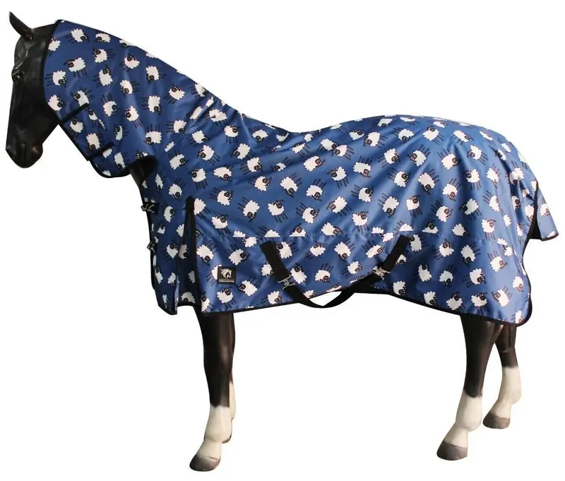 HM Animal Print Sheep Combo Waterproof Turnout Rug Lightweight 100g 2