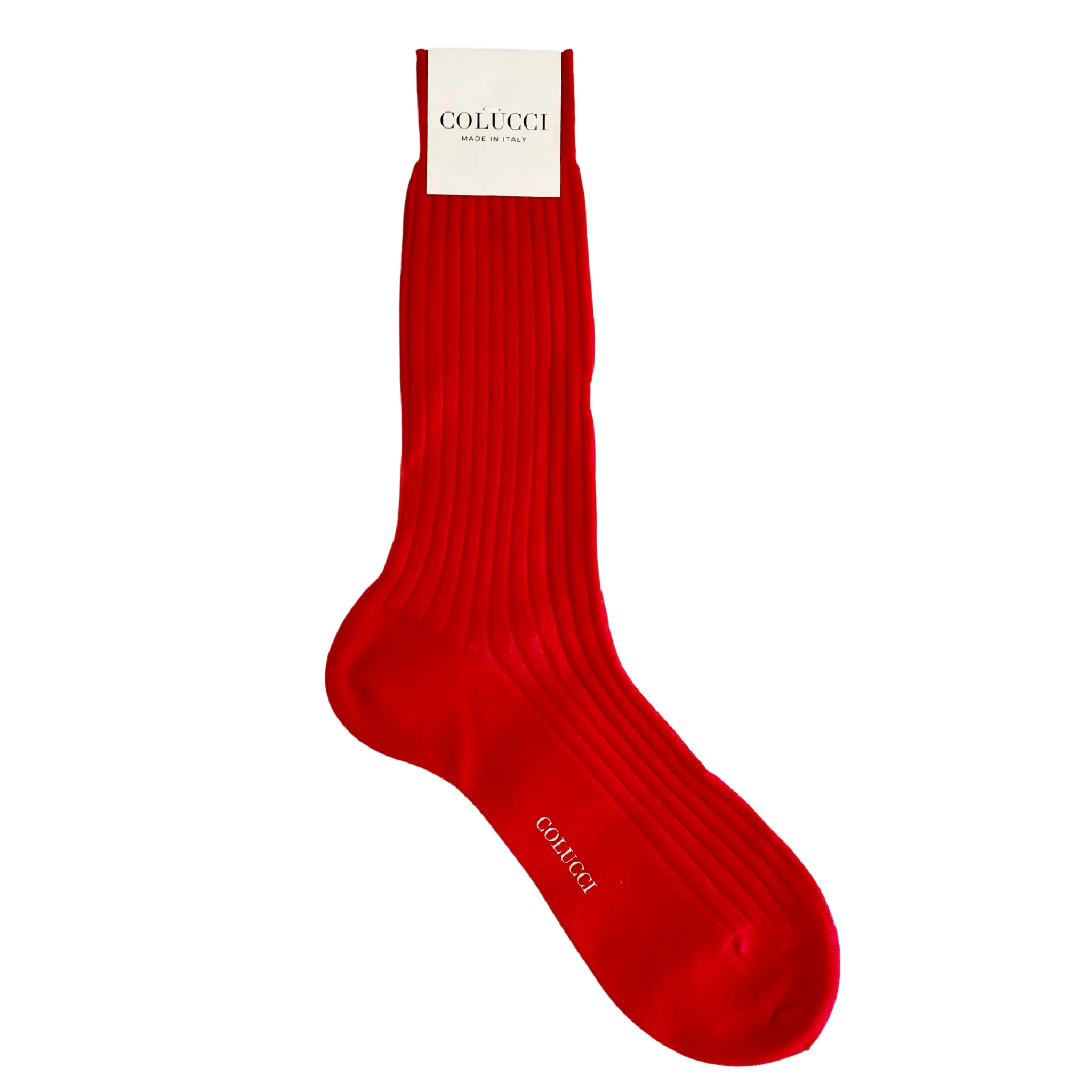 Red Cotton Dress Socks