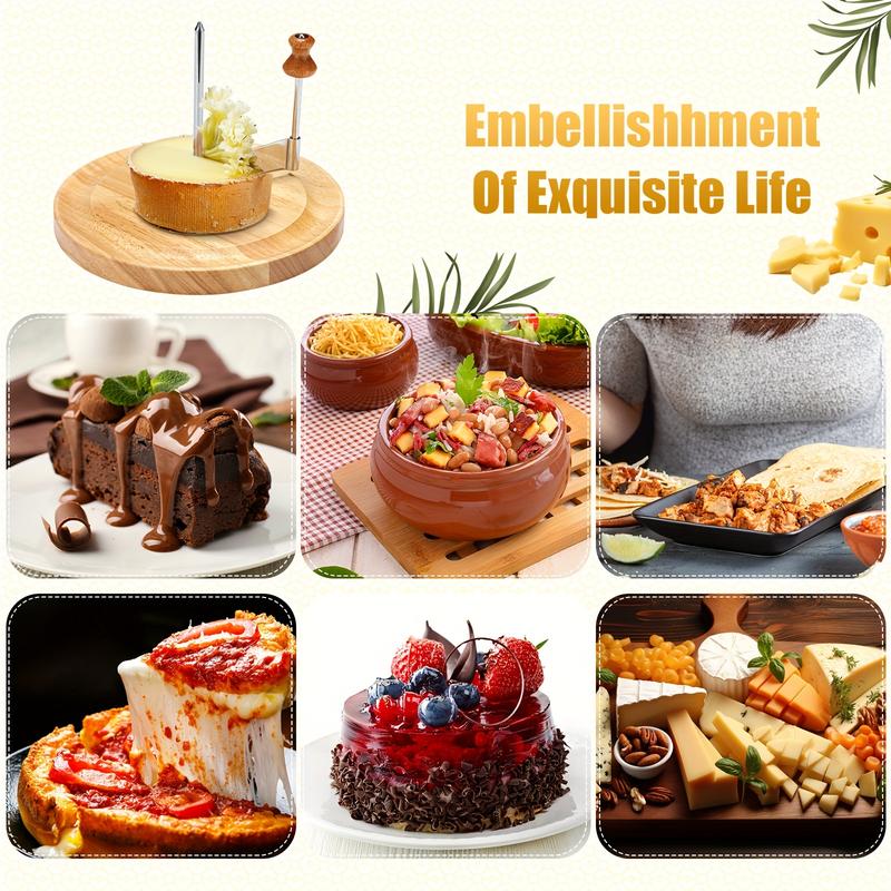 Product Introduction of 2 Pcs Girolle Cheese Shaver Cheese Curler Stainless Steel Cheese Shaver Rust Proof Shredder Manual Disc Cheese Flower Maker For Cheese Wheel Or Chocolate 4