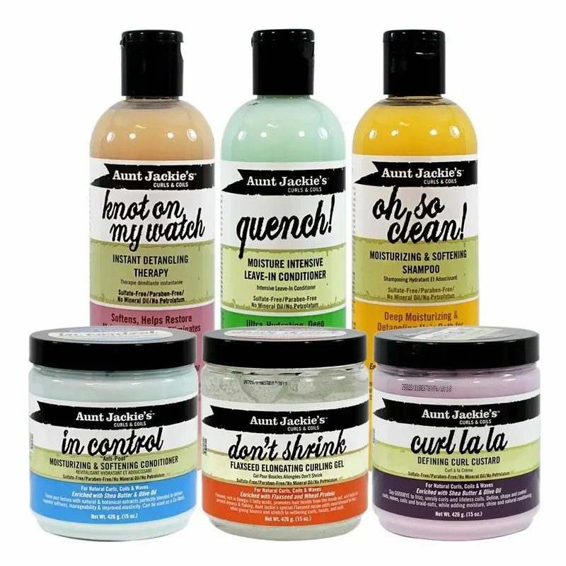 Aunt Jackie's Curls & Coils Moisturising Hair Care Styling Products Full Range 1
