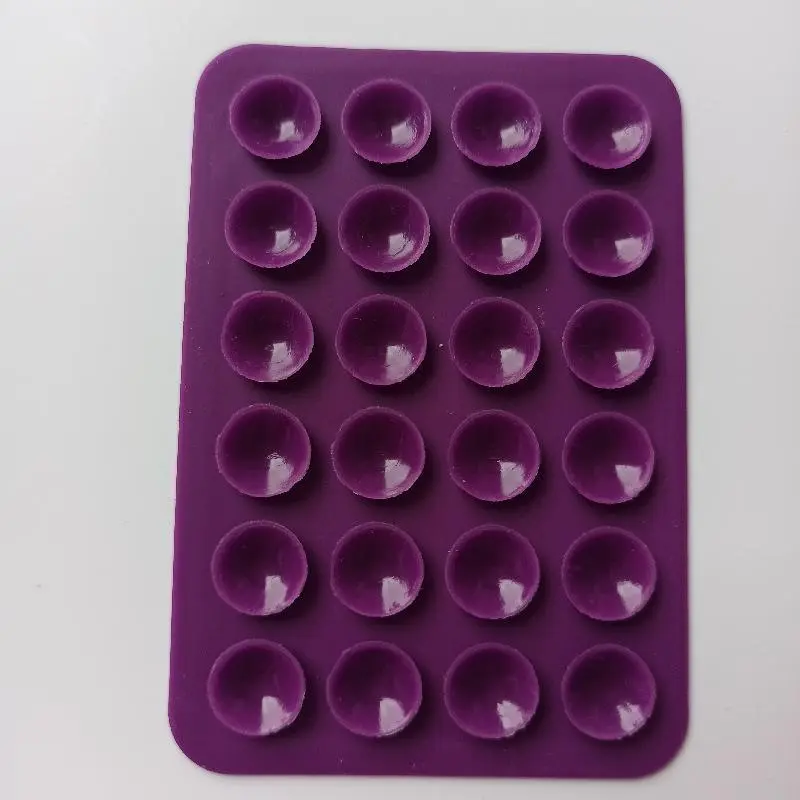 square silicone suction cup mobile phone tablet mobile power supply leather case with adhesive suction cup 4