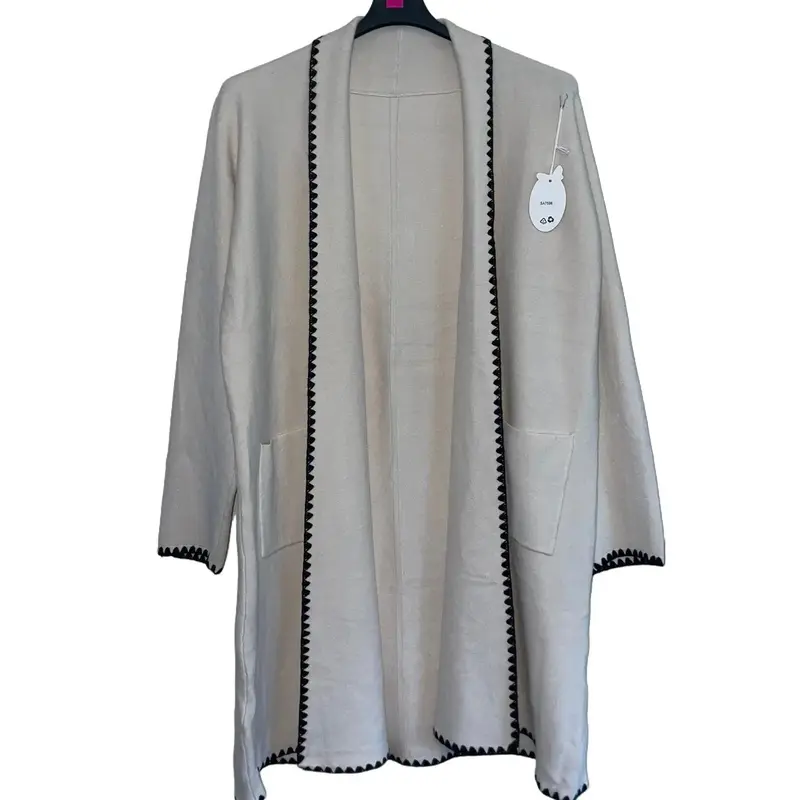 Ladies Italian Border Lace Knitted Cardigan Womenswear Knitwear Long Sleeve 7