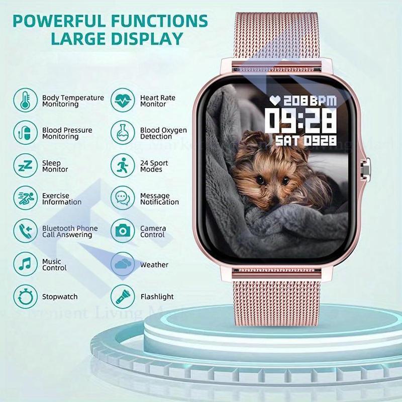 Product Introduction of Men's & Women's Smart Watch: Track Calories, Heart Rate, Sleep, Blood Pressure & More! Compatible With Android & IOS. Devices Wearable Smartphone( non-watertight) 7