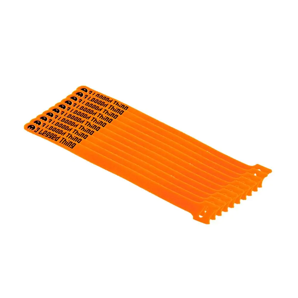 3 Legged Thing  Reuseable Cable Ties 10 Pack Orange