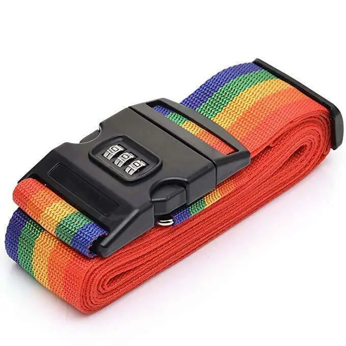 Adjustable Strong Extra Safety Travel Suitcase Luggage Baggage Straps Tie Belt 1