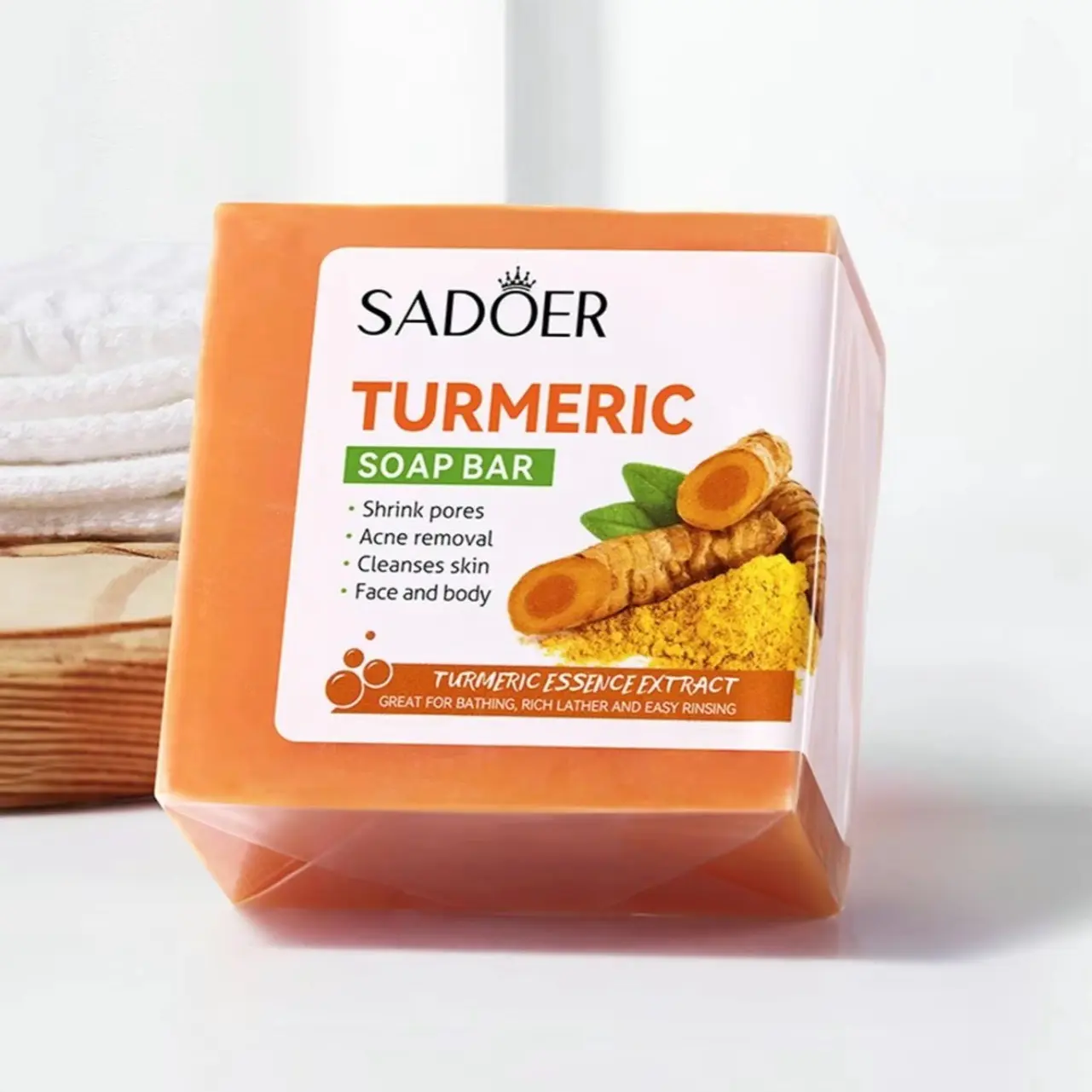 Skin brightening turmeric soap for hyperpigmentation Acne Skincare Redness Skin Repair Cleanser Gentle Cleansing Comfort Facial Facial Wash Facial Cleansing