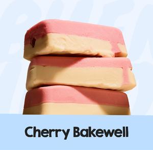 Cherry Bakewell Fudge, 250G, Handmade Soft Fudge
