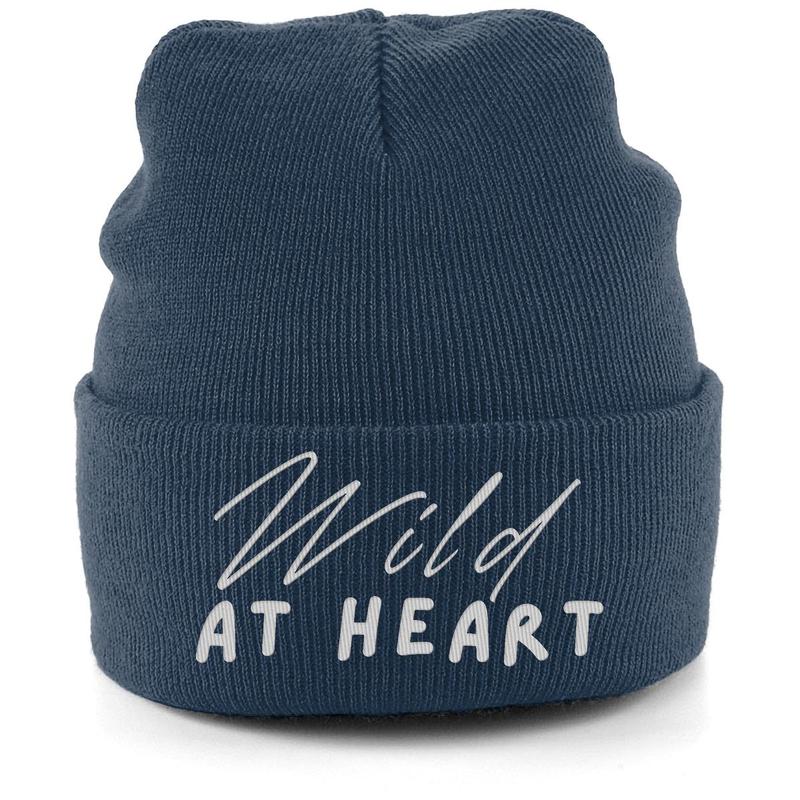 Kids Embroidered Cuffed Beanie Wild At Heart 4