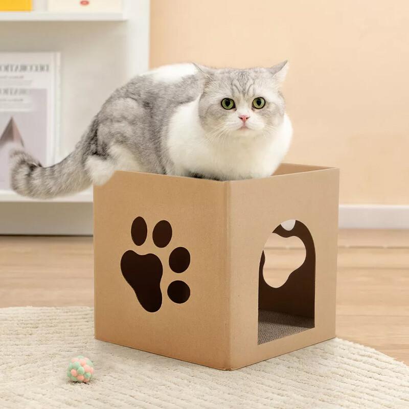 Product Introduction of ⭐[Delivery In 2-3 Days]⭐Pet Cat Nest Scratching Pad Play House Bed Cardboard Corrugated Scratcher Box UK 17