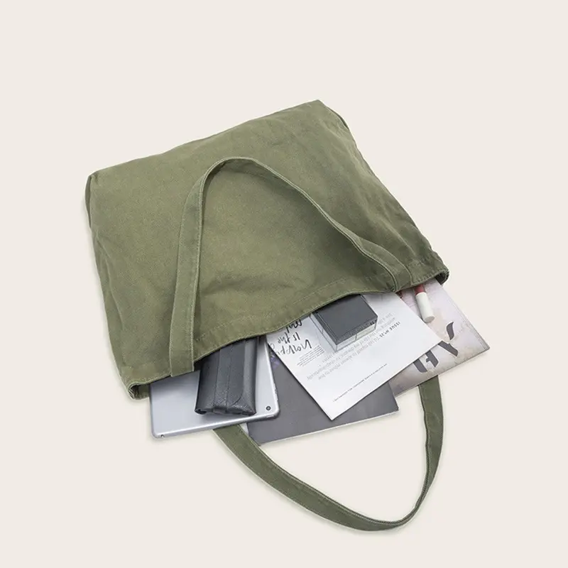 Large Capacity Solid Color Bag, Shopping Bag, Tote Bag, Shoulder Bag 5
