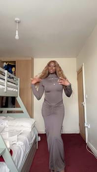 Product Review of Women's Plain Ruched Mock Neck Bodycon Dress, Elegant Long Sleeve Maxi Dress for Party Dating Wear, Evening Dresses, Women's Clothing for Fall & Winter, Workwear for Women, Sassyandclassyclothing from y**a 0