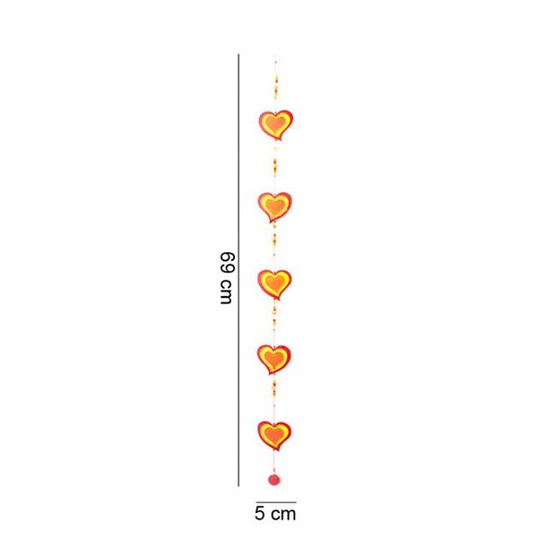 Red/Yellow String Of Hearts 1