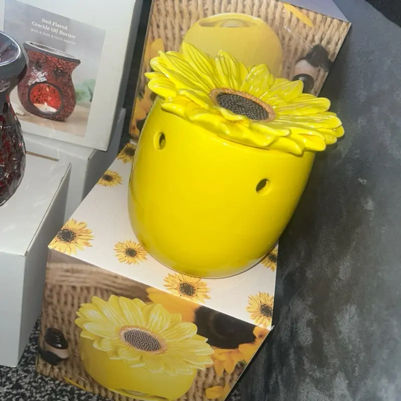 Sunflower Wax Melt Burner - Home Decor Ornament
