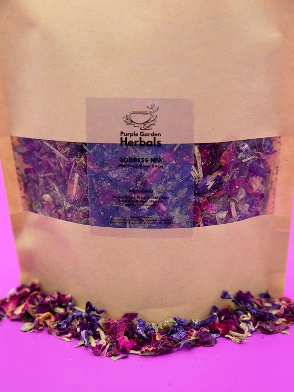 Purple Garden Herbals Goddess Mix Herbal Blend - 60g loose leaf pouch Beverage 0