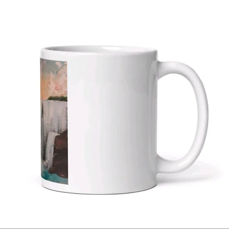 Waterfall Mug - Perfect for Your Morning Drinks - Cup, Drinkware- Ceramic- Washable 1