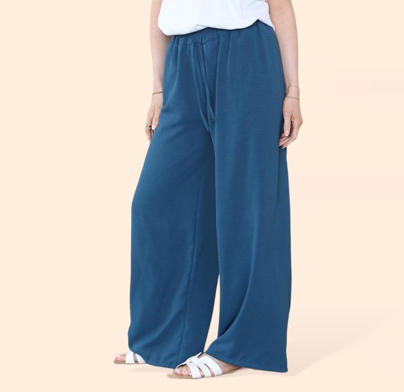 Product Introduction of This That Fashion Women's Ladies Wide Leg Drawstring Palazzo Bottom Trouser Pant Womenswear 10
