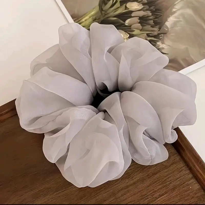 Elegant Hair Ties Puff Chiffon Scrunchies 6