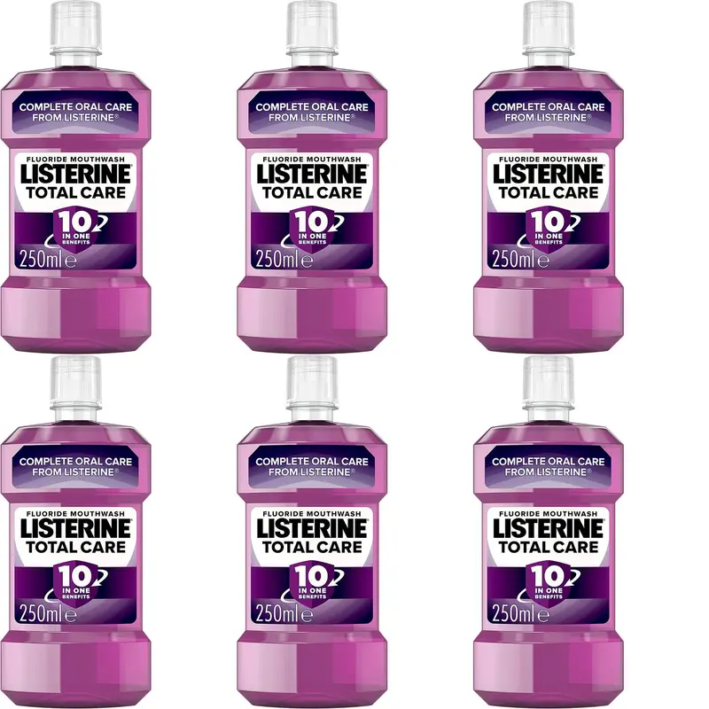 6 x Listerine Total Care Mouthwash 250ml 0