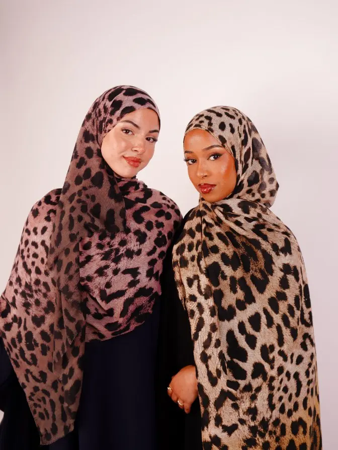 Printed Ombre Modal Hijab Chowdhury Dress