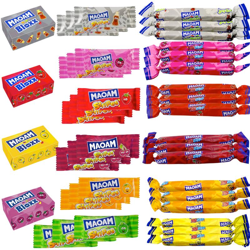 Maoam Sweets | 40 Piece Letterbox Sweets Gift Box | Maoam Stixx, Bloxx & Stripes Chewy Fruity Sweets Selection | Ideal for Birthdays, Thank You Gifts & Treat Boxes 5