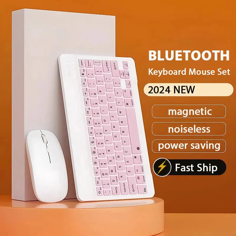 10 inch Magnetic Tablet Keyboard for iPad 2024 10.9 11 10.2 Bluetooth Rechargeable Keyboards for Xiaomi 6 Huawei Matepad 11.5 0