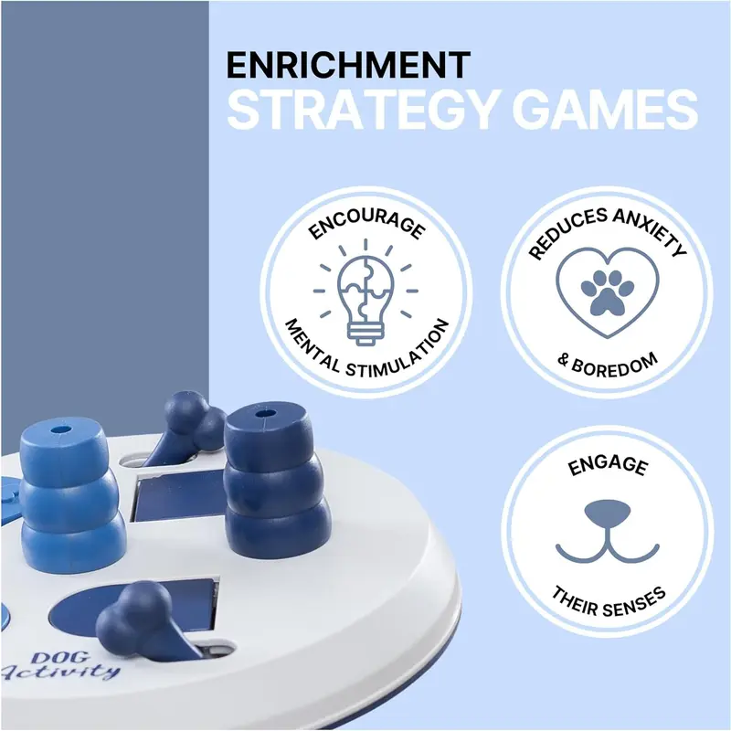 Interactive Dog Toy, Puzzle Toy, Funny Feeding Treat Dispenser, Strategy Game Activity Toy funny  toy feeder puppy  toys toys  for  dogs dog  training  aid treat  dispenser 1
