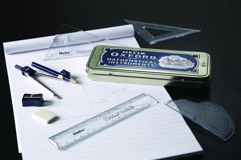 Product Introduction of Oxford Maths Set with Storage Tin - 10 Piece Maths Equipment Set 6