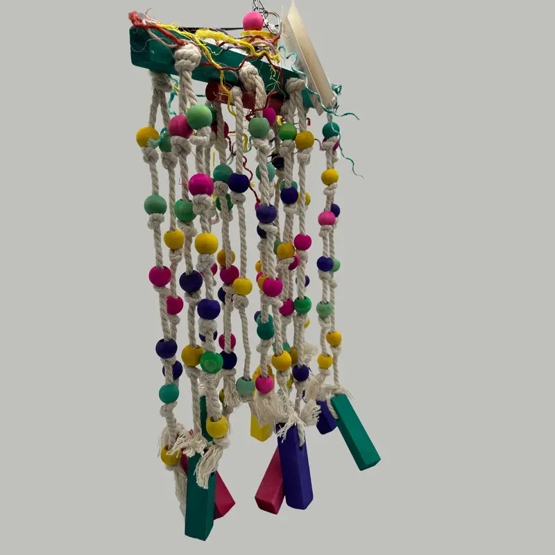 849 Rain Drops Parrot Birds Toys Chew Hanging Swing bird 1