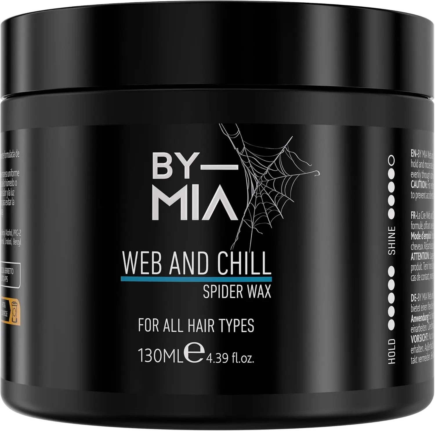 BY MIA Web And Chill Spider Wax 130 ml | Flexible Hold | Moderate Shine | Edge Control | Hair Wax for Men & Women Gel Haircare Fluffy Gentle