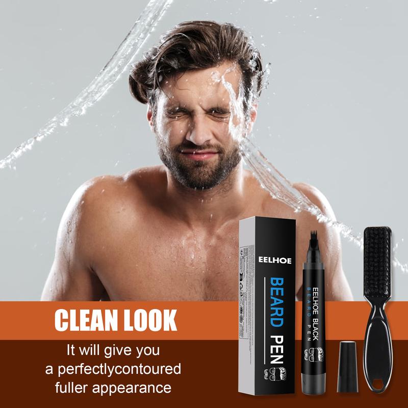 Product Introduction of EELHOE Beard Filler Kit Waterproof Sweatproof Beard Pen Beard Stroker 6