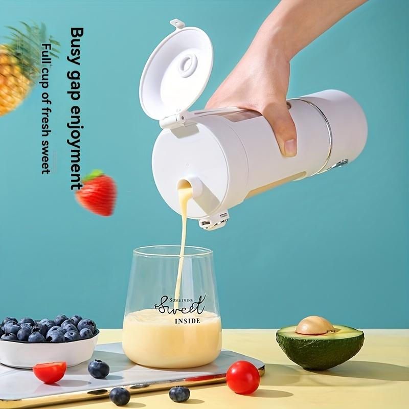 Portable Juicer Cup with Detachable Blender and Cup Cover, Super Large Capacity 25 Ounces (about 700ml), 4-speed Adjustment, High-speed Ice Crushing Portable Slush Blender, Small Personal Blender, with 12 Blades, Suitable for Travel, Sports 8