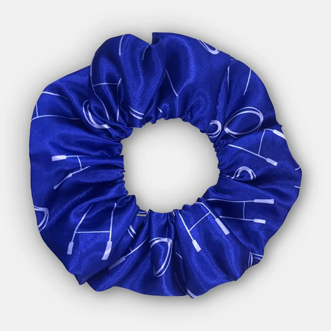 RBL Scrunchie (Blue/White) - A Great Gift for a Rugyb Fan - Sporty Hair Accessory
